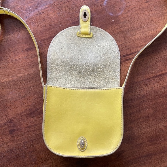 Fossil Austin Small Flap Crossbody Bag in Citrus Yellow - Picture 9 of 13